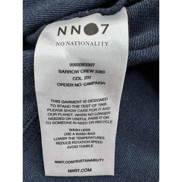 NNO7 No Nationality Barrow Crew 3383 Mens XL Navy Blue Sweater Sustainable GORP - Picture 4 of 10
